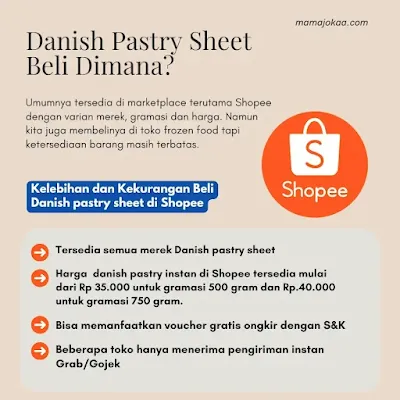 dimana beli danish pastry sheet