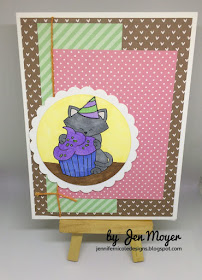 Jennifer's card features Newton Loves Cake by Newton's Nook Designs; #newtonsnook