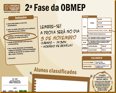 CARTAZ DA OBMEP