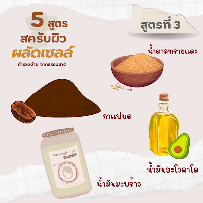 สูตรที่ 3 สครับผิวหน้า