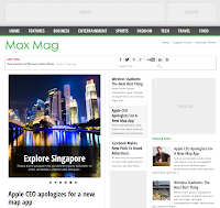 Download MaxMag Responsive Blogger Templates 