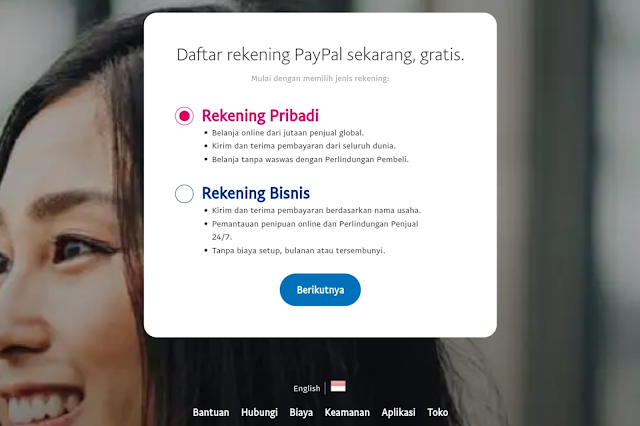 Jenis akun Paypal