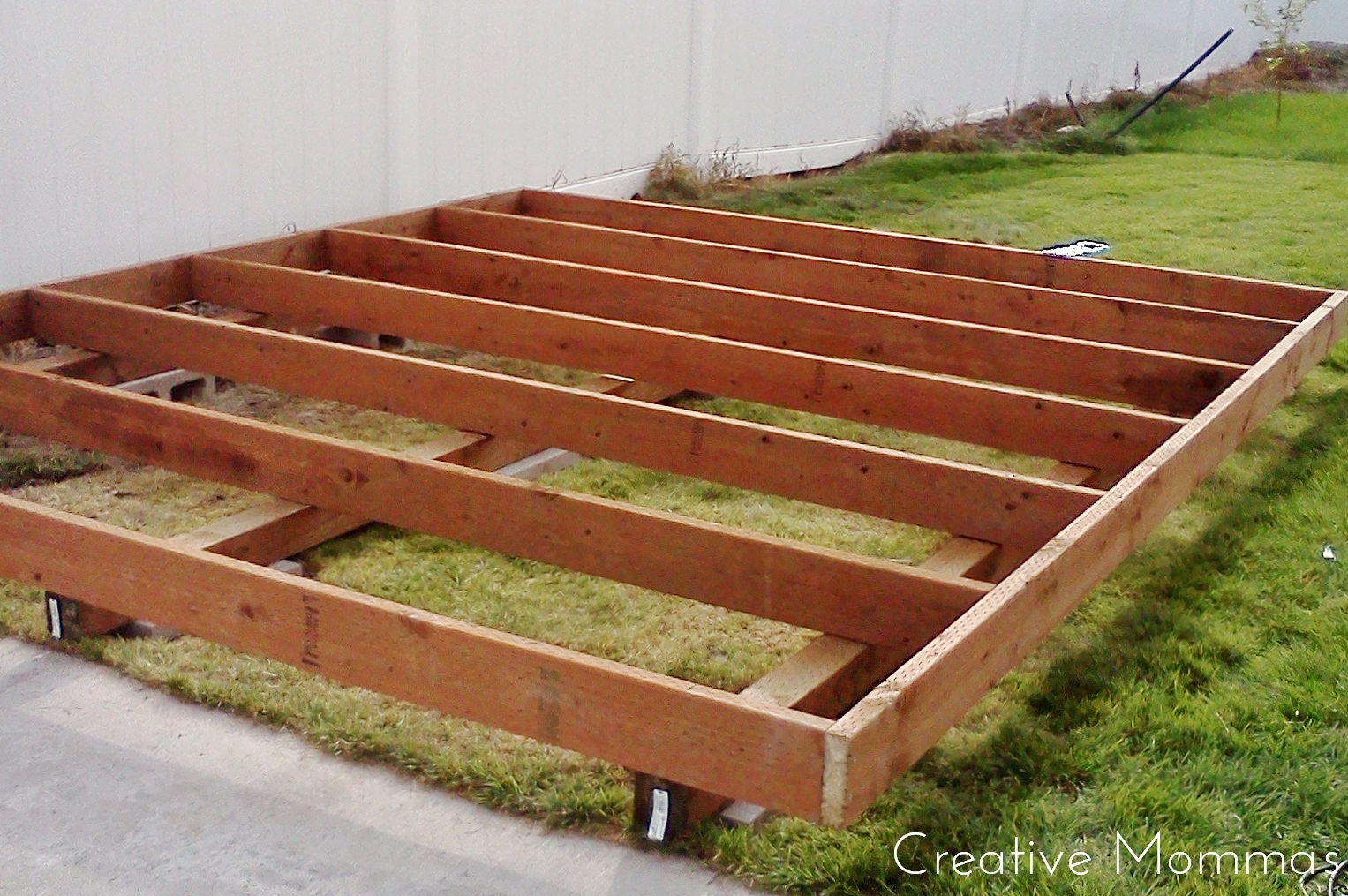 How to build a shed skid foundation