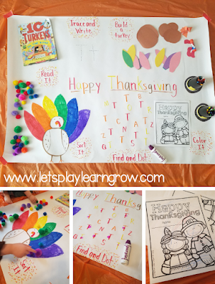 Thanksgiving Activity Mat ideas