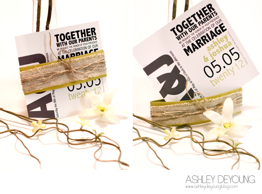 Rustic Modern Wedding Invitations