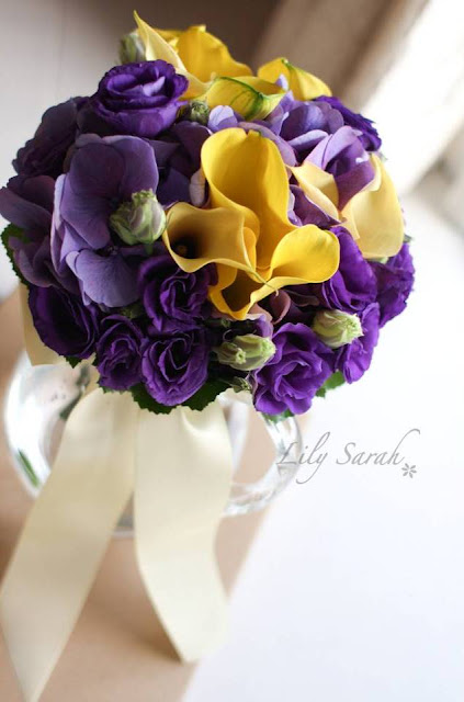 yellow calla lily bouquet