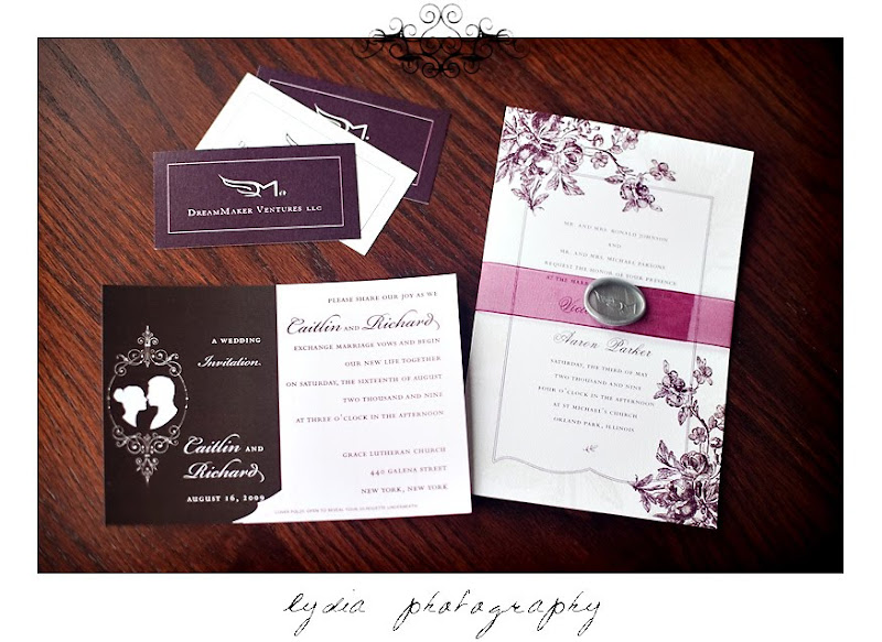 Invitations by DreamMaker Ventures at the Santa Rosa Wedding Expo