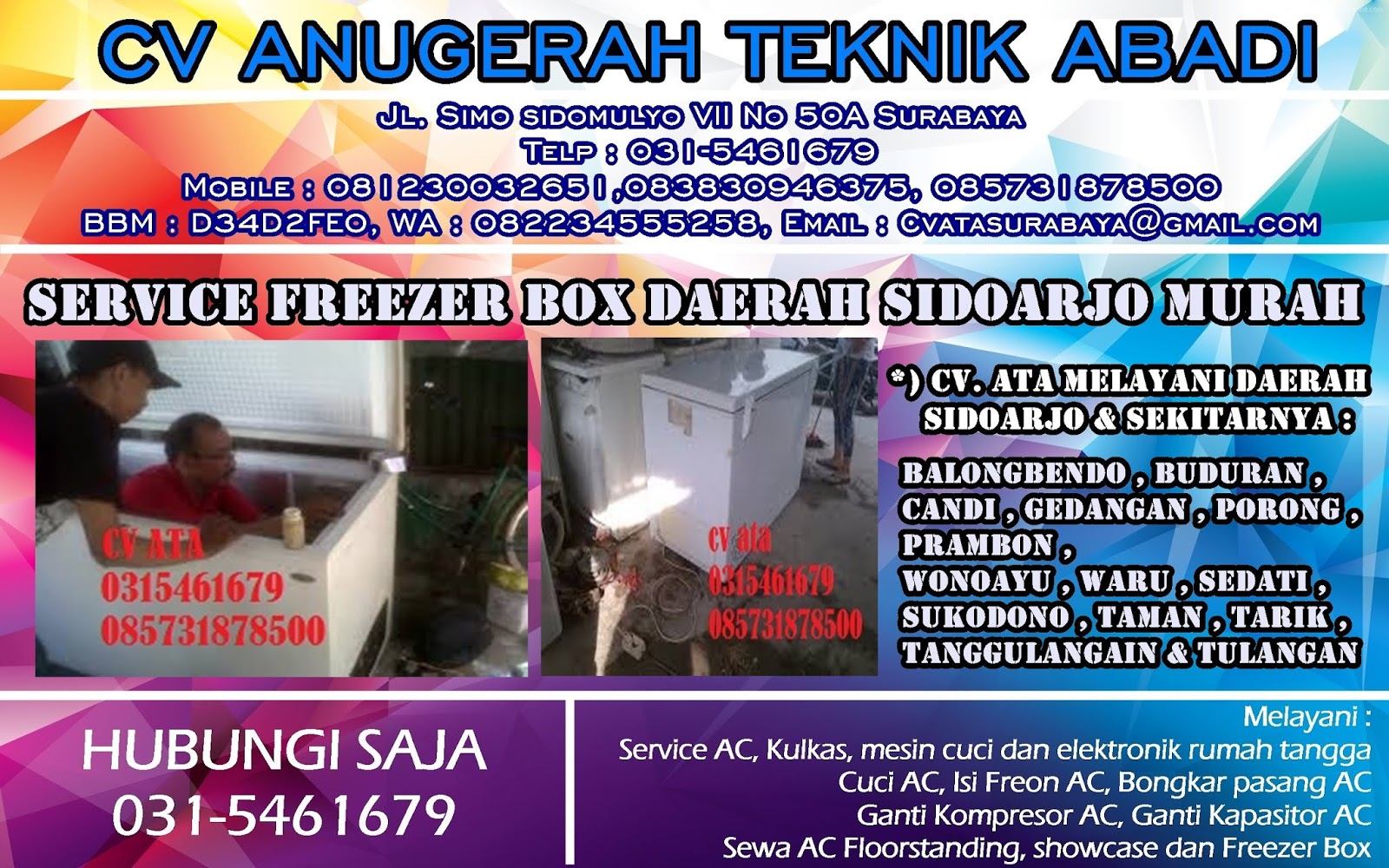  Service Freezer Surabaya gedangan sidoarjo gresik 