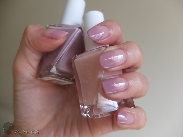 essie-gel couture 光療指甲油-sheer fantasy、touch up-試色