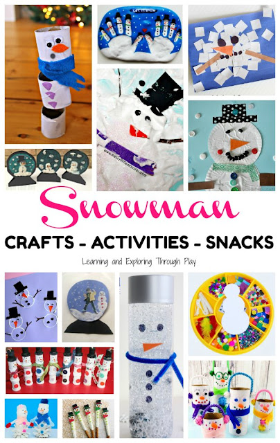 Snowman Crafts, Snacks and Activities