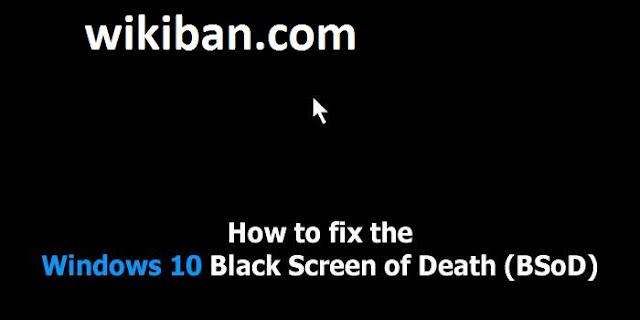 how o fix win 10 black screen boot up