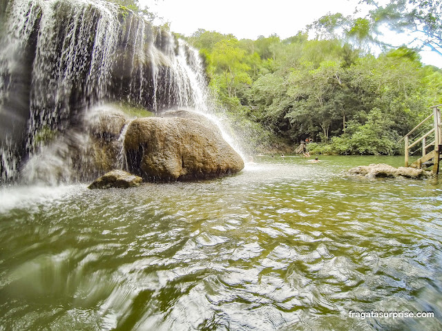 Cachoeira na Estância Mimosa em Bonito