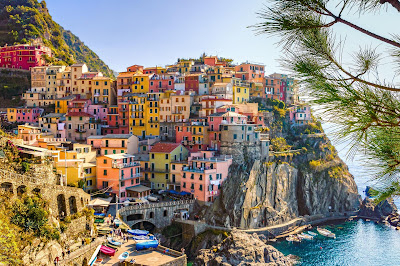 Italy Sea Houses Cinque Terre Mediterranean