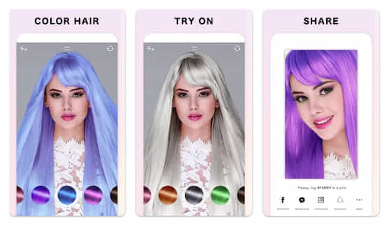 Aplikasi Edit Warna Rambut Terbaik dan Gratis