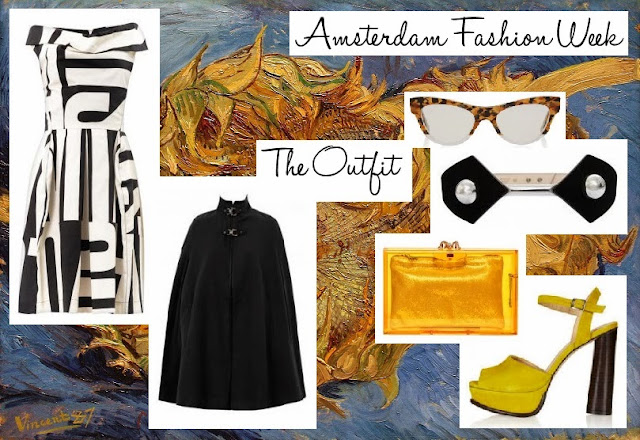 Amsterdam-inspired fashion outfit in Van Gogh yellow