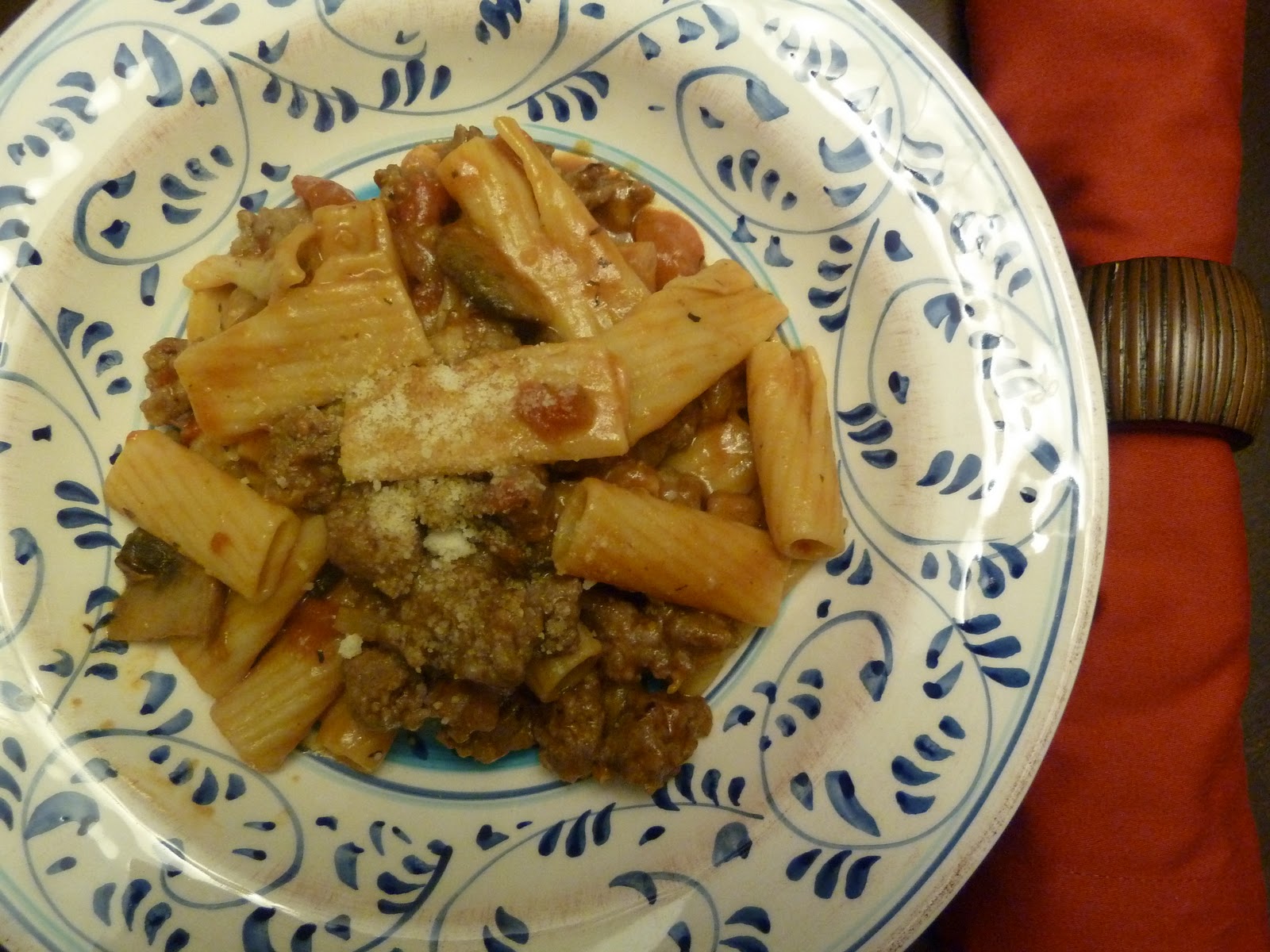 Cooking with Cristina: Sausage, Mushroom & Pasta Skillet