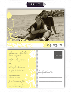 vintage floral photo save the date