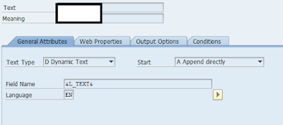 Text Types used in Smartforms