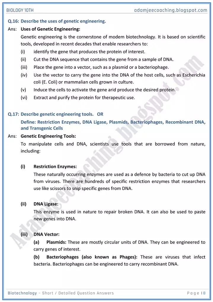 biotechnology-short-and-detailed-answer-questions-biology-10th