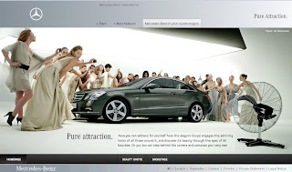 Mercedes Benz E-Class Coupe Flash Web Design Site