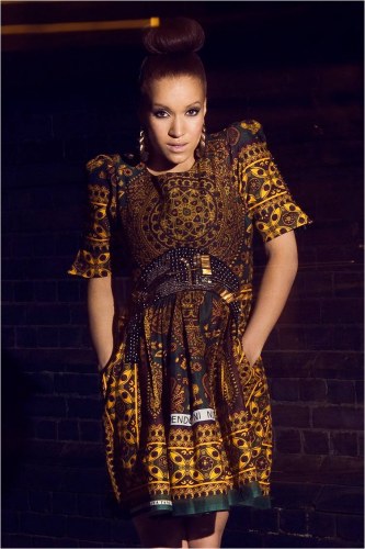 Chichia London Winter 2010/11 collection kitenge dress 