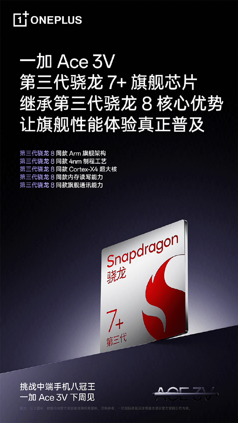 OnePlus Ace 3V teaser on Weibo