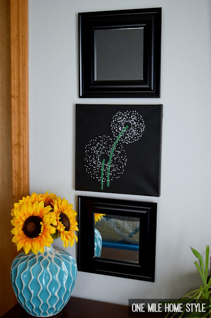 How to Create Your Own Hand Embroidered Dandelion Wall Art - One Mile Home Style