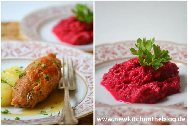 Rouladen mit Rote Beete und Meerrettich