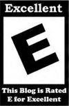 e for excellent blogger award - this blog is rated e for excellent