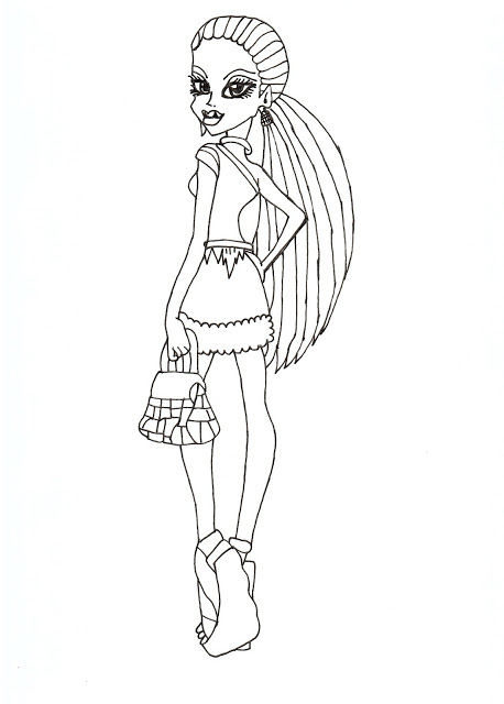 Download Monster High Coloring Pages: 13 Wishes Lagoona Blue ...