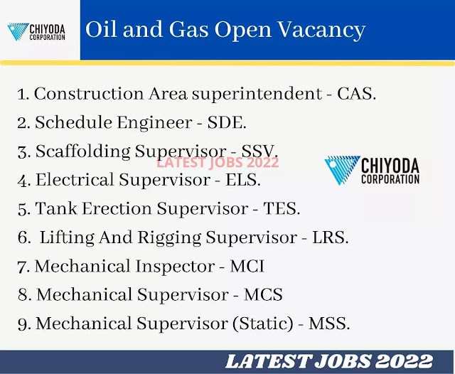 Oil and Gas Open Vacancy