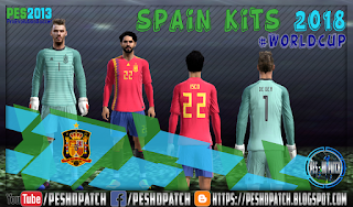 Spain World Cup 2018 kits for PES 2013