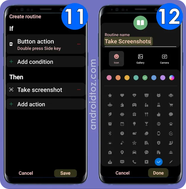 Take Screenshots using Modes and Routines & Routines+ Module of Good Lock (6)