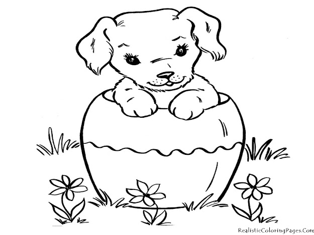 Realistic Coloring Pages Of Dogs Realistic Coloring Pages In Coloring Pages  Of Puppies