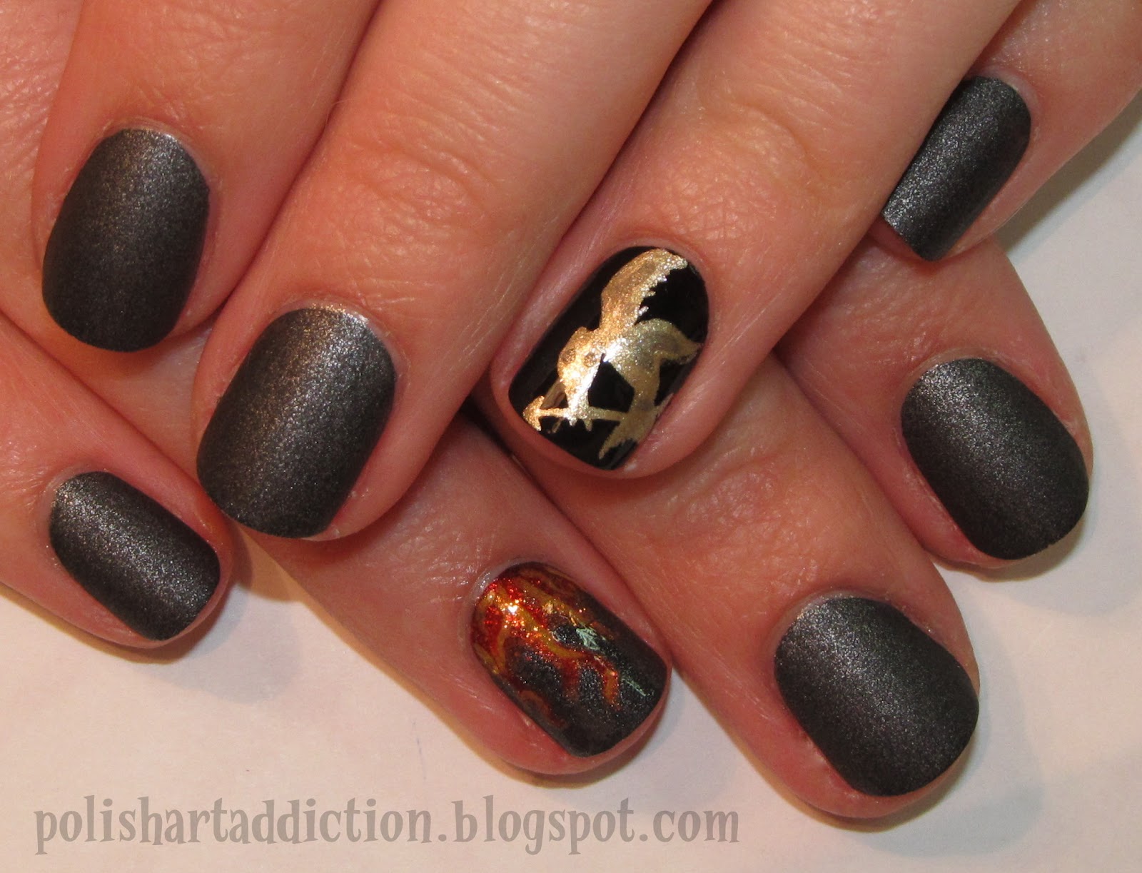 Hunger Games Nail Art