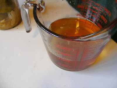 Spray Bottle Citrus Vinegar Cleaner: strained