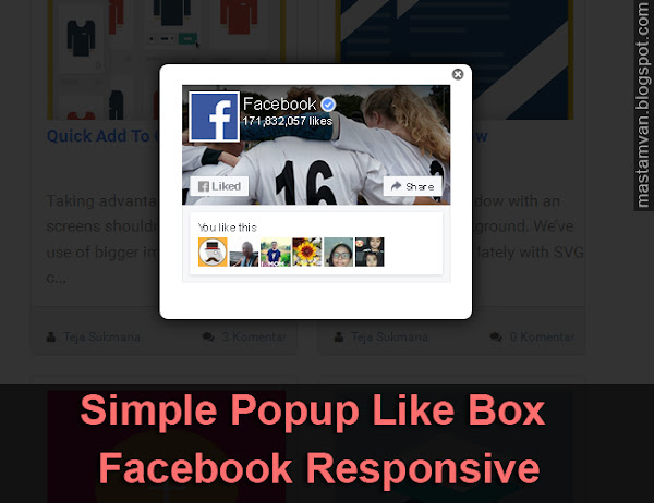 Cara Membuat Facebook PopUp Like Box Responsive