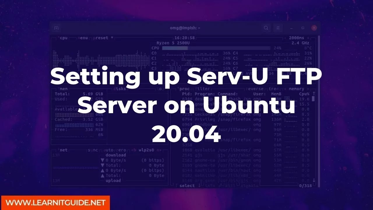 Setting up Serv-U FTP Server on Ubuntu 20.04