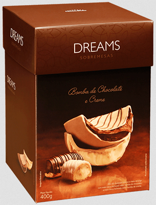 ovo de chocolate para sobremesa dreams bomba de chocolate e creme Cacau Show Páscoa