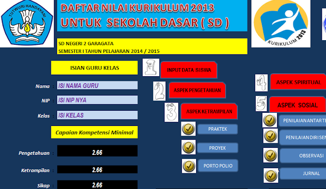 Download Aplikasi Penilaian Kurikulum 2013 SD, SMP, SMA