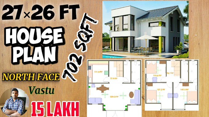 HOUSE PLAN 700sqft (27×26)