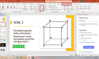 Membuat Soal Tipe Slide Drawing