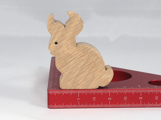 Wood Toy Bunny Rabbit Cutout, Handmade, Freestanding, Unfinished, Unpainted, and Ready to Paint, from the Itty Bitty Animal Collection