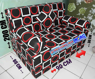 Harga sofa bed inoac no 5 ukuran 200x90x20cm