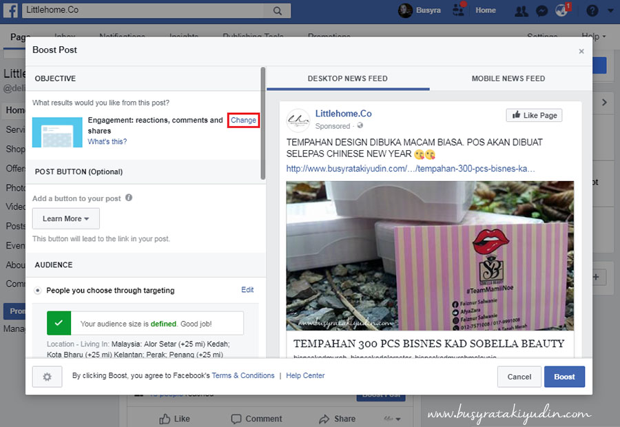 cara buat facebook ads