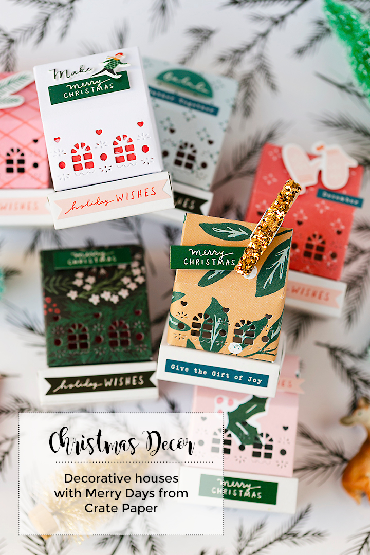 Crate Paper | Christmas Decor Houses | Merry Days Collection