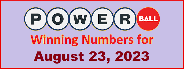 PowerBall Winning Numbers for Wednesday, August 23, 2023