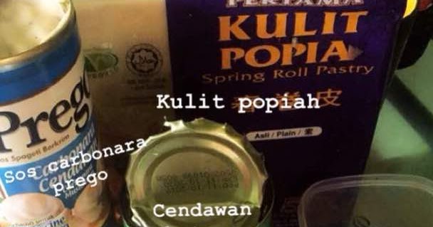 PERMATABIRU: RESEPI POPIA CARBONARA SEDAP