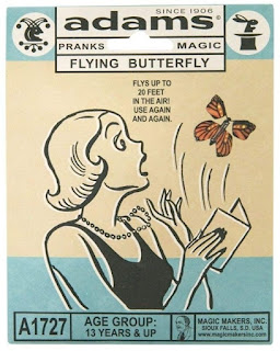 DIY Adams Pranks and Magic Flying Butterfly Card, Classic Novelty Gag Toy 