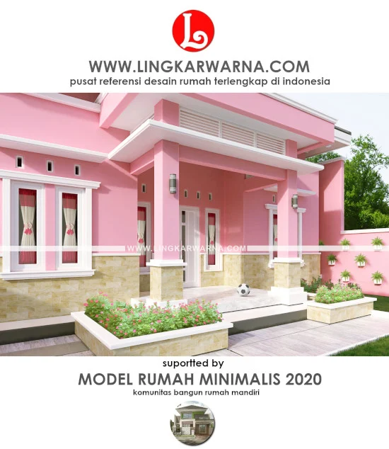 gambar rumah tema pink